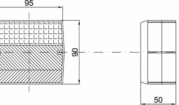 Fanale posteriore alogeno dx 220x140mm: compra online su