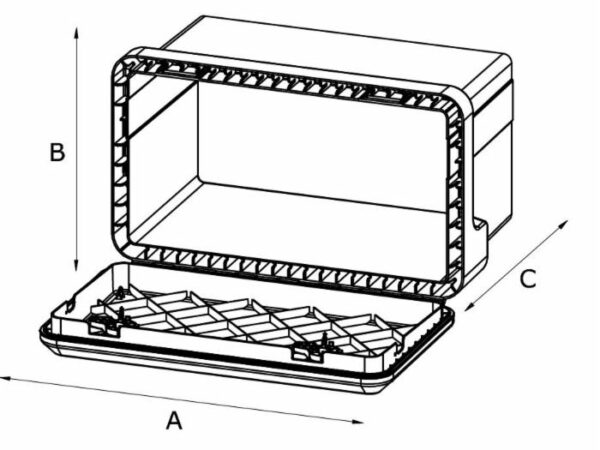 Cassetta porta-attrezzi in plastica 01329